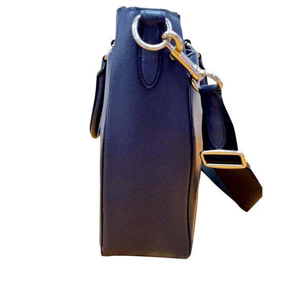 Coach Metropolitan Perry Blue Leather Laptop Bag Large - Picture 7 of 16